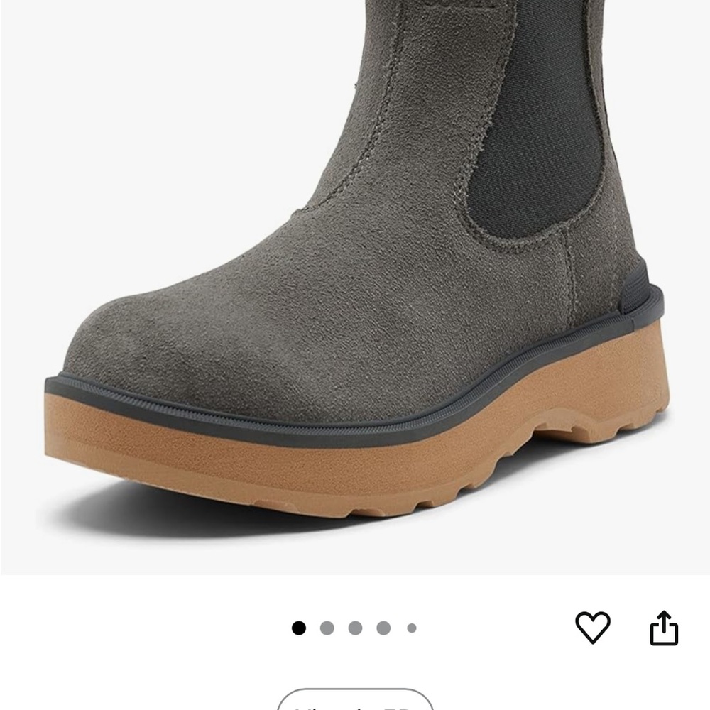 Sorel Hi-Line Chelsea Boots Gray, Charcoal, Quarry sz 9.5 - Picture 6 of 9